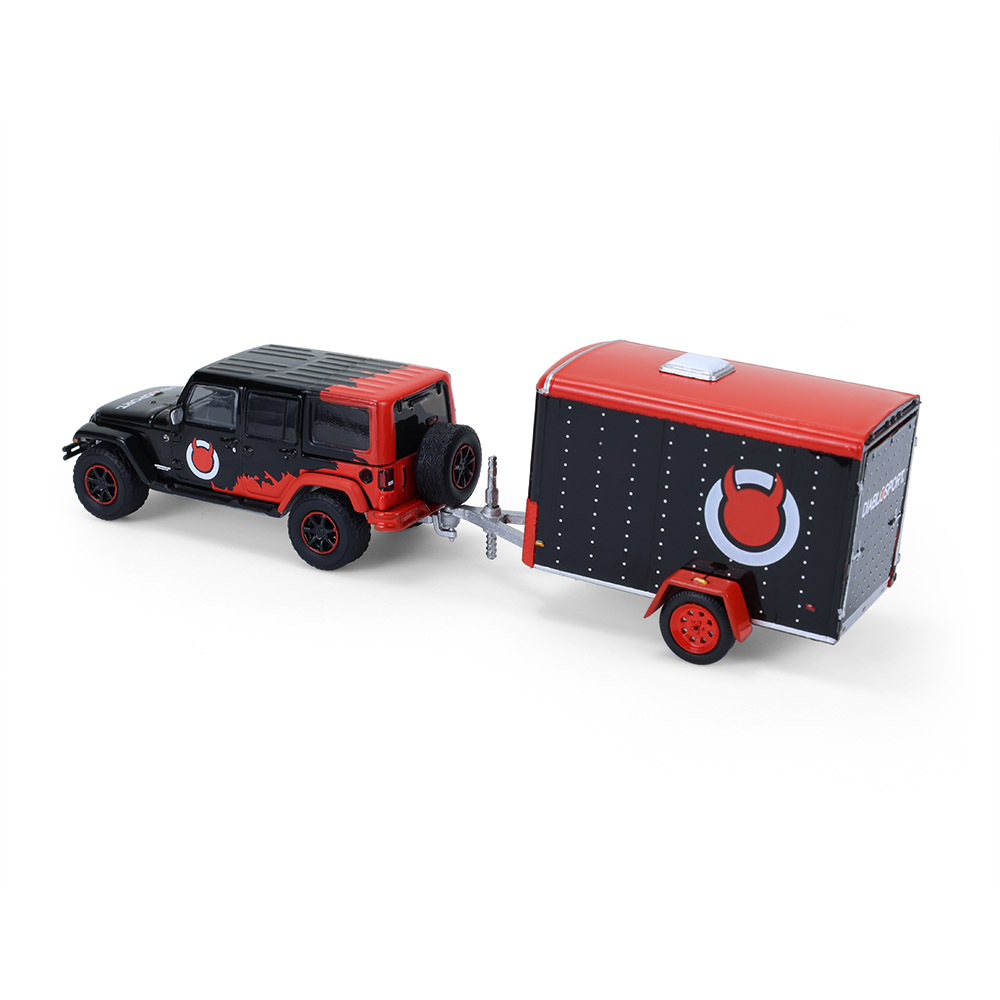 Wrangler Unlimited with Small Cargo Trailer