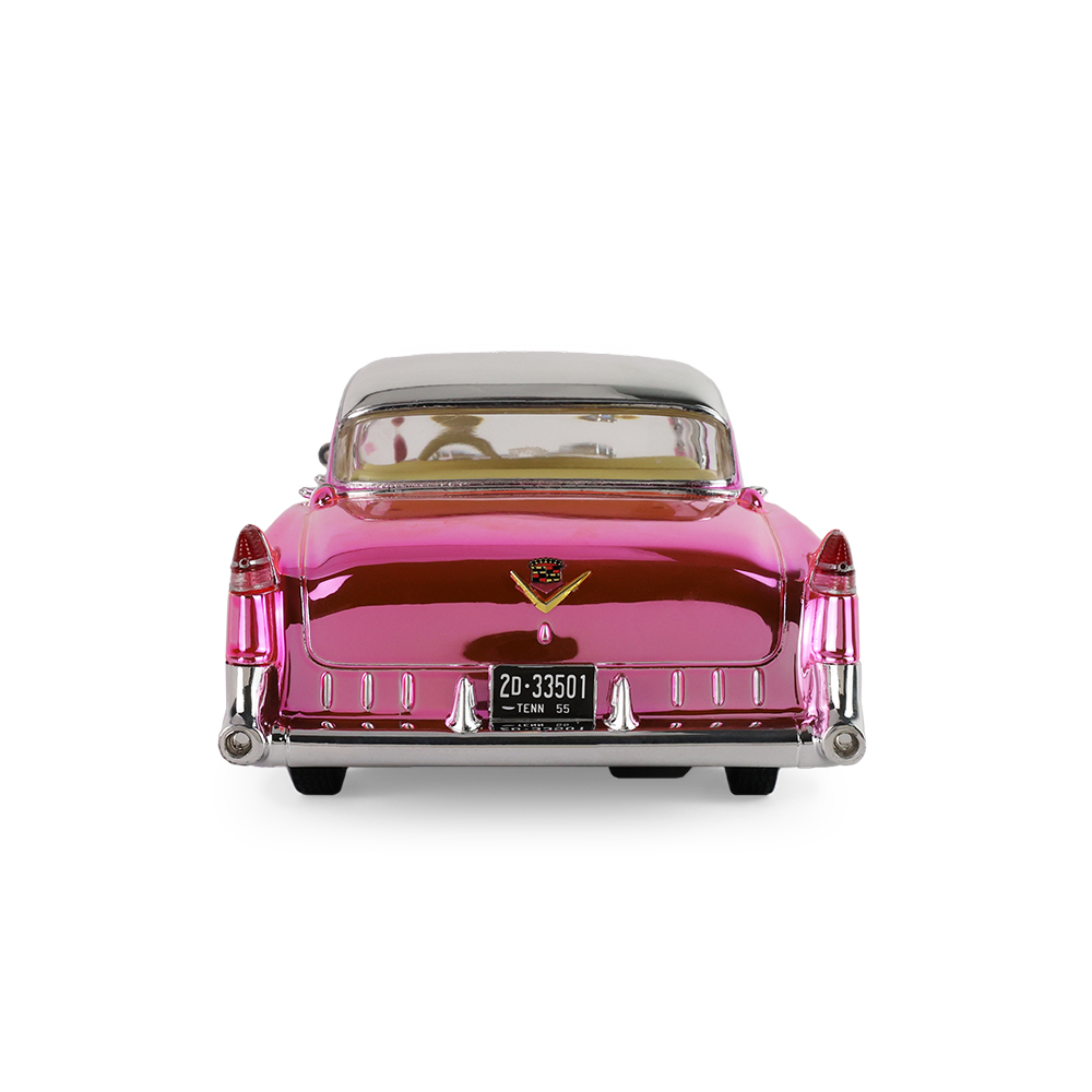 Fleetwood Series 60 "Pink Cadillac" Chrome Edition with Elvis Gold Suit Figure