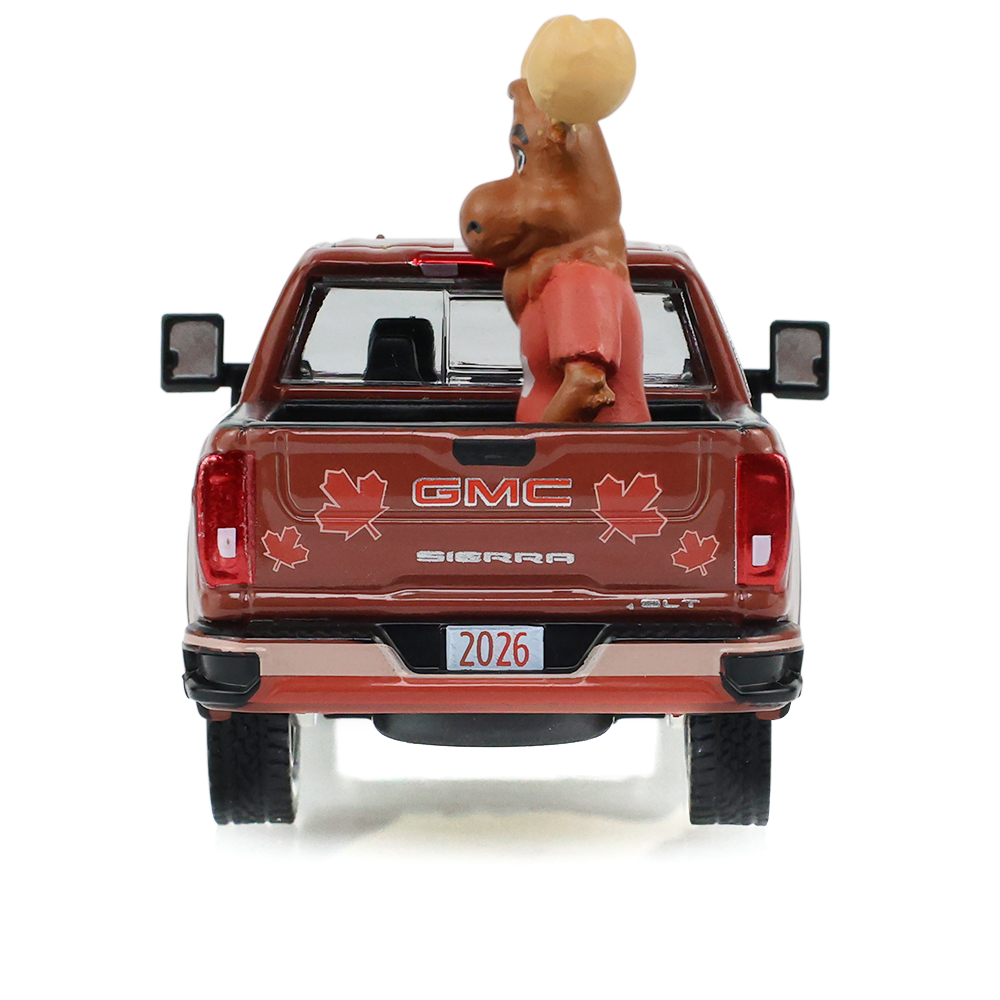 2022 GMC Sierra 3500 HD - International Soccer Celebration '26 - Canada Tribute with Moose Figurine (Hobby Exclusive)