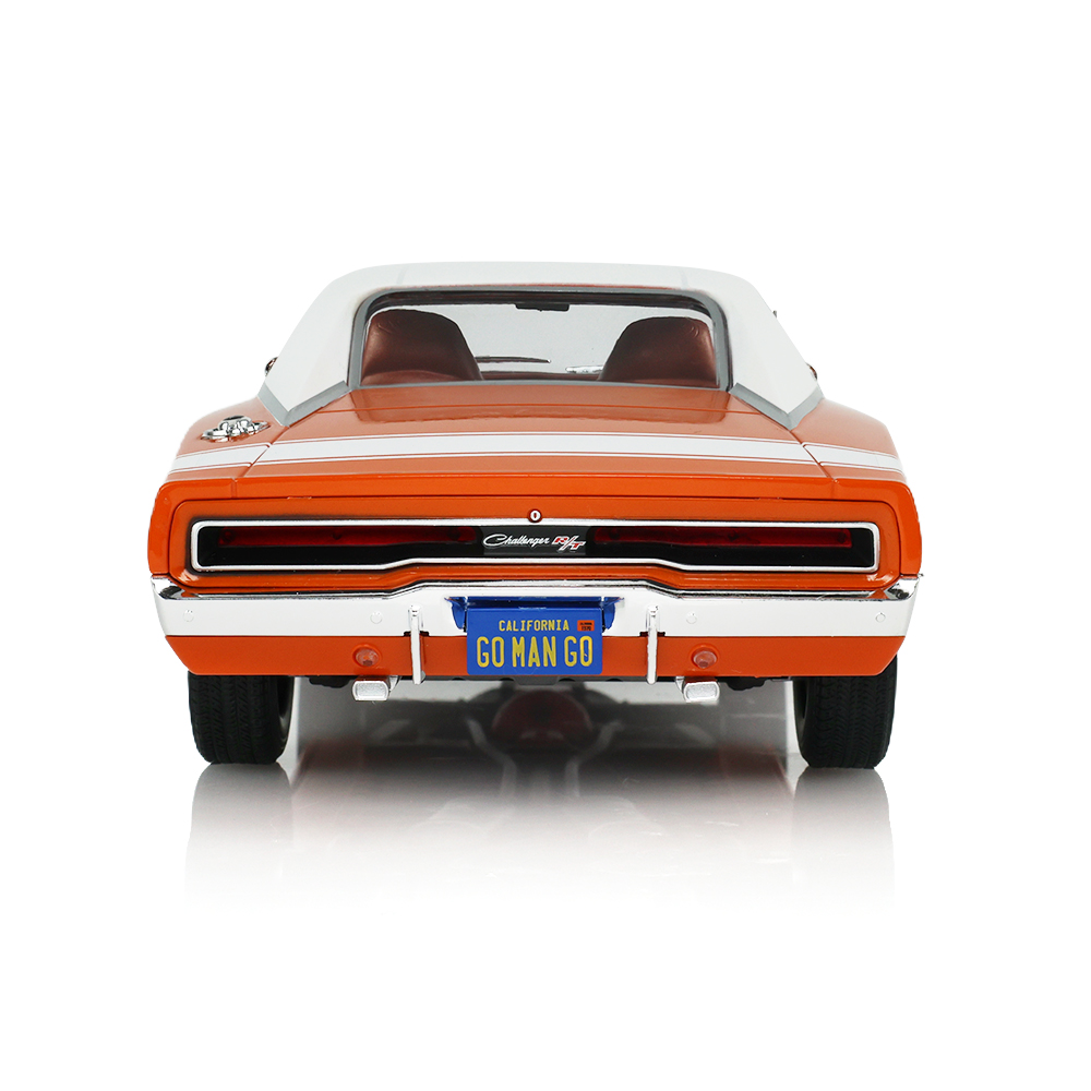 1970 Charger R/T SE - EK2 Go Mango with White Vinyl Top & Bee Stripe - Magnum 500s and Optional Rocker Molding