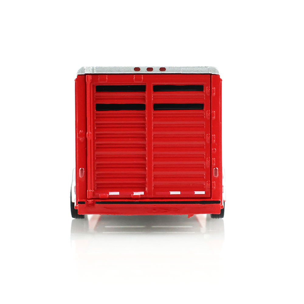 26-Foot Continuous Gooseneck Livestock Trailer - Red