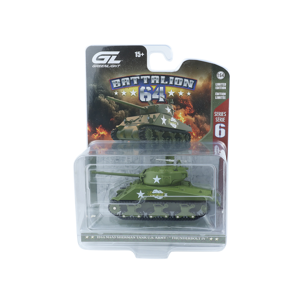 1944 U.S Sherman M4A3 Tank- Thunderbolt Vl - U.S. Army WWll - New Turret and Gun Barrel Tooling